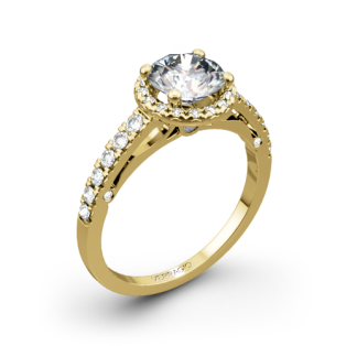 Verragio ENG-0386 Bead-Set Halo Diamond Engagement Ring
