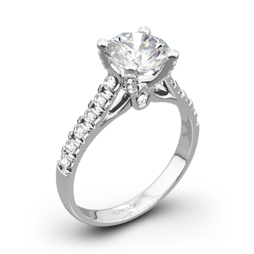 Verragio ENG-0375 4 Prong Pave Diamond Engagement Ring