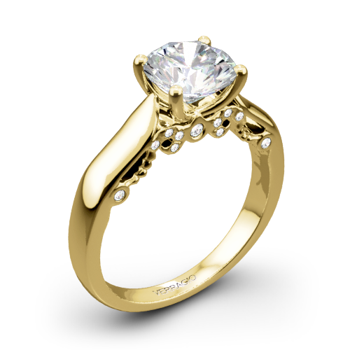 Verragio INS-7022 4 Prong Knife-Edge Solitaire Engagement Ring