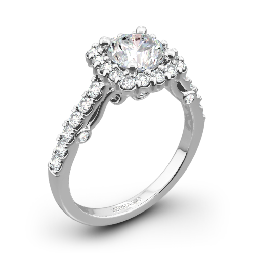 Verragio INS-7047 Cushion Halo Diamond Engagement Ring