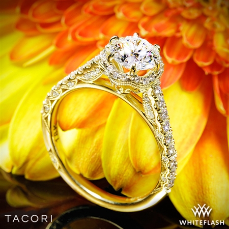 Tacori HT2547RD Petite Crescent Celestial Diamond Engagement Ring
