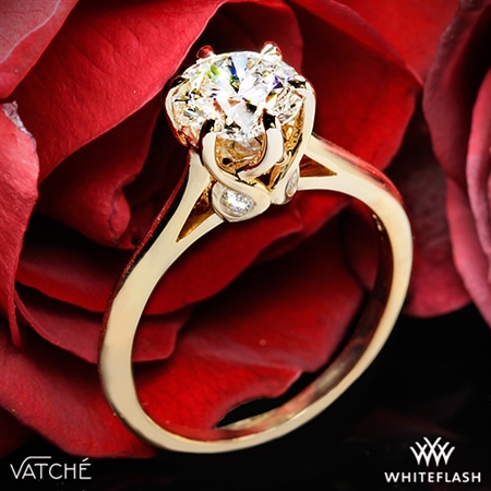 Vatche 191 Swan Solitaire Engagement Ring