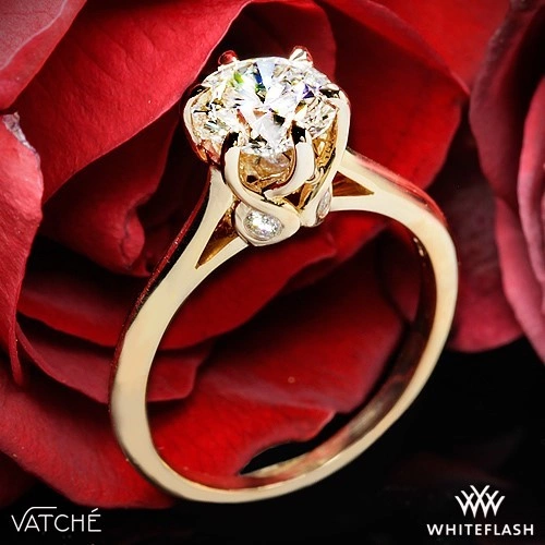Vatche 191 Swan Solitaire Engagement Ring