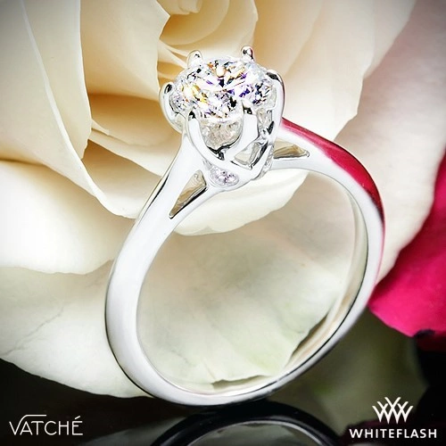 Vatche 191 Swan Solitaire Engagement Ring