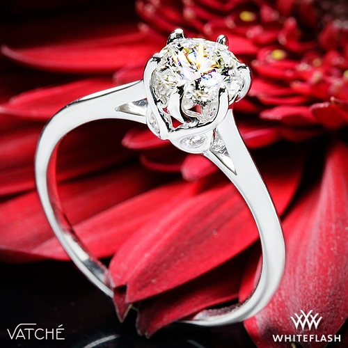 Vatche 191 Swan Solitaire Engagement Ring