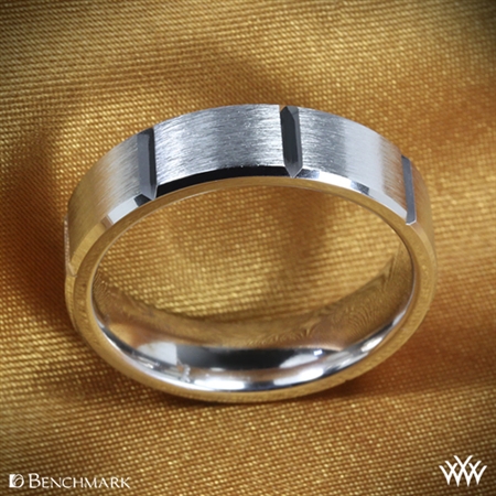 Benchmark Chambered Satin Wedding Ring