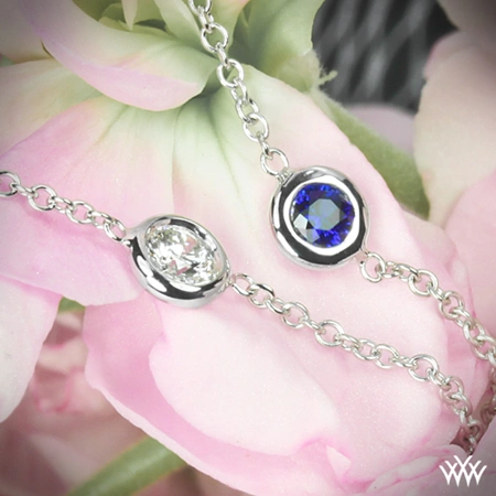 Color Me Mine Diamond and Blue Sapphire Necklace