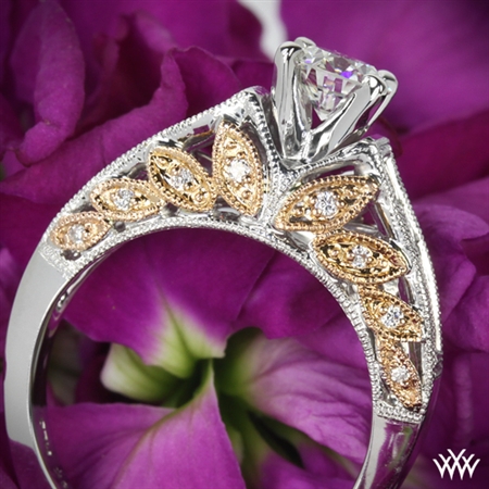 Delicate Blush Diamond Engagement Ring