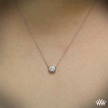 Half-Bezel Diamond Pendant