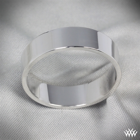 Men's 'Flat' Wedding Ring