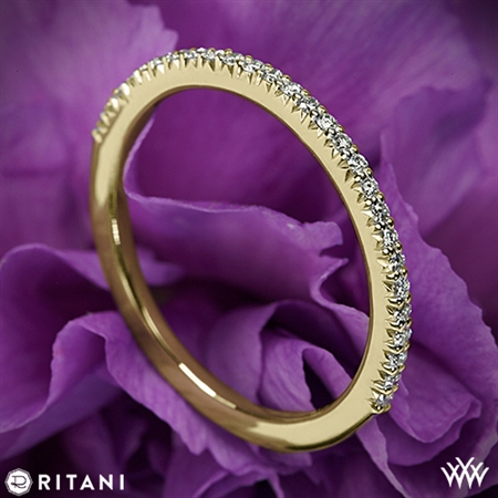 Ritani 23700 Open Micropavé Diamond Wedding Ring
