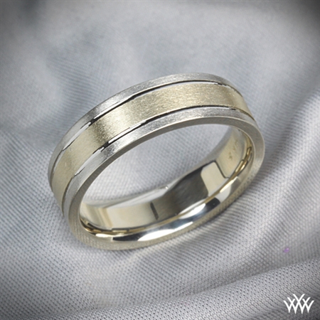 'Two-Tone' 6mm Men's Wedding Ring