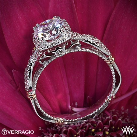 Verragio Parisian D-106CU Twisted Halo Diamond Engagement Ring