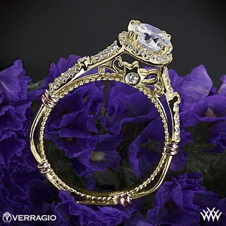 Verragio Parisian D-109R Twisted Split Shank Diamond Engagement Ring