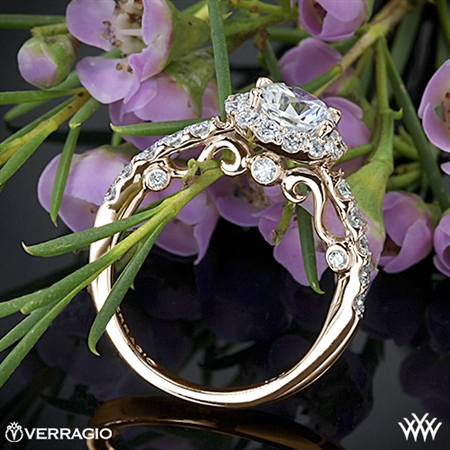 Verragio INS-7003 Half Eternity Halo Diamond Engagement Ring