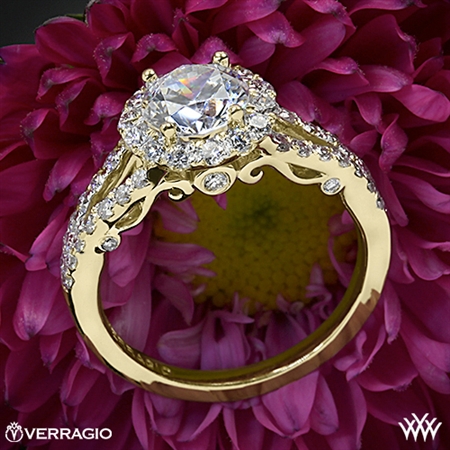 Verragio INS-7010R Split Shank Halo Diamond Engagement Ring