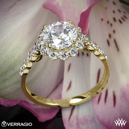 Verragio INS-7033 Round Halo Diamond Engagement Ring