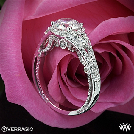 Verragio INS-7068R Domed Bead-Set Diamond Engagement Ring