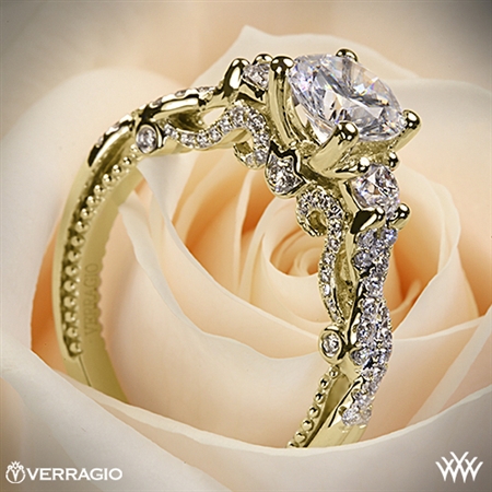 Verragio INS-7074R Braided 3 Stone Engagement Ring