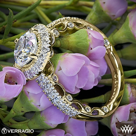 Verragio PAR-3006R Dual Row Pave Diamond Engagement Ring