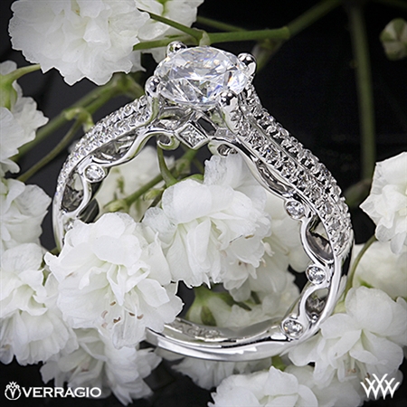 Verragio PAR-3052R Bead-Set Split Shank Diamond Engagement Ring