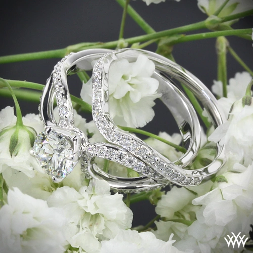 Infinity Diamond Wedding Set