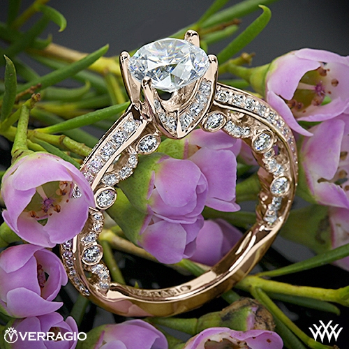 Verragio Pave KnifeEdge Diamond Engagement Ring 1959