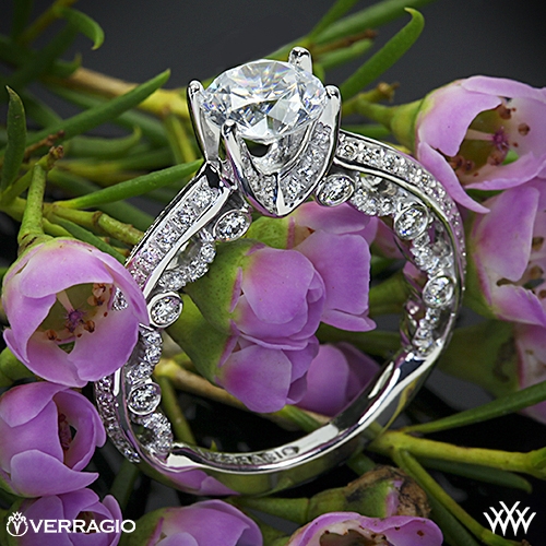 Verragio sapphire on sale engagement rings