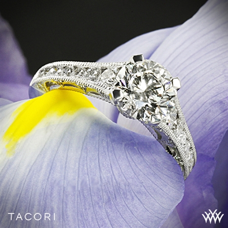 Tacori HT2510 Reverse Crescent Graduated Diamond Engagement Ring