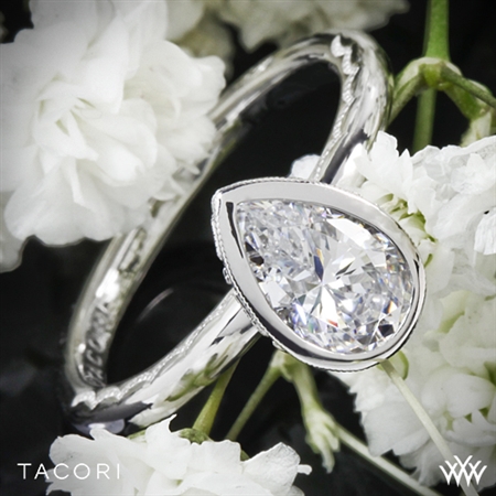 Tacori 300-2PS Starlit Petite Pear Bezel Solitaire Engagement Ring