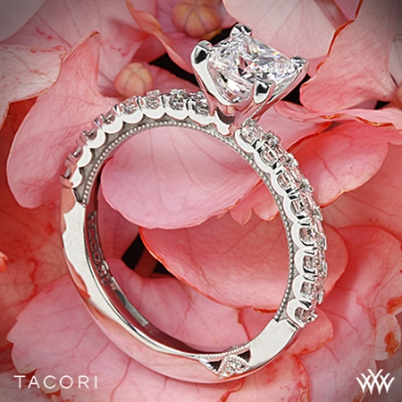 Tacori 32-2PR Clean Crescent Half Eternity for Princess Diamond Engagement Ring