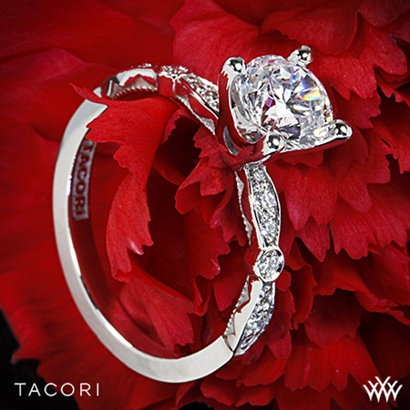 Tacori 47-2RD Sculpted Crescent Petite Diamond Engagement Ring