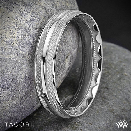 Tacori 76-5 Sculpted Crescent Mesh Wedding Ring