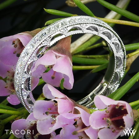 Tacori HT2510PRB Reverse Crescent Eternity Princess Star Diamond Wedding Ring
