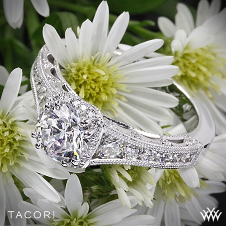 Tacori HT2515RD Reverse Crescent Contemporary Diamond Engagement Ring