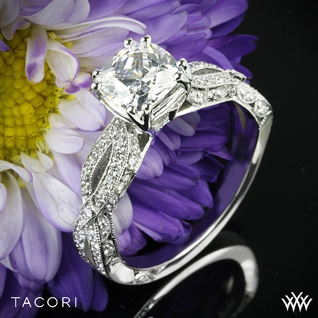 Tacori HT2528CU Cushion Twist Diamond Engagement Ring