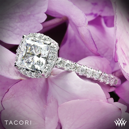 Tacori HT2547PR Petite Crescent Celestial Diamond Engagement Ring for Princess