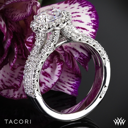 Tacori HT2551RD Petite Crescent Triple Row Diamond Engagement Ring