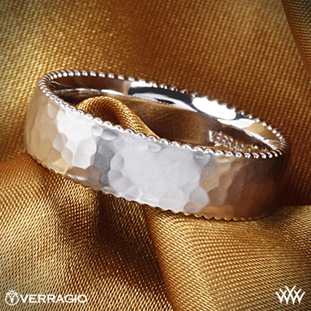 Verragio 6N12HM Hammered Satin Wedding Ring