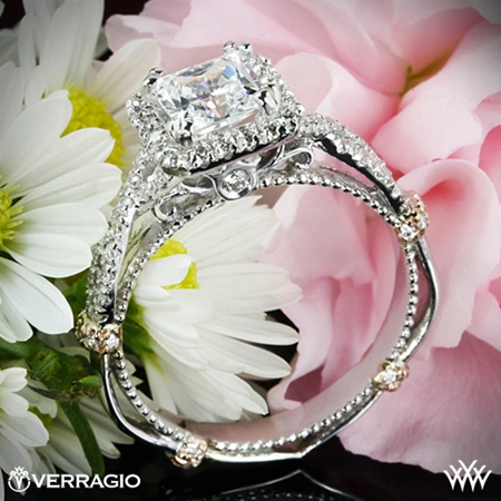 Verragio Parisian DL106P Halo Diamond Engagement Ring