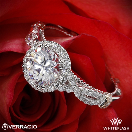 Verragio Parisian DL-106R Braided Halo Diamond Engagement Ring