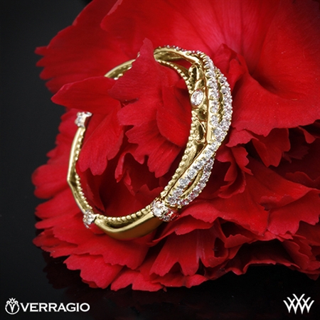 Verragio Parisian DL-106W Helix Diamond Wedding Ring