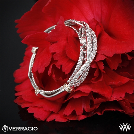 Verragio DL-106W Helix Diamond Wedding Ring