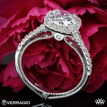 Verragio ENG-0424CU Split Claw Halo Diamond Engagement Ring