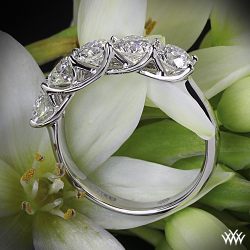 5 Stone Diamond Bands and Rings | ID Jewelry