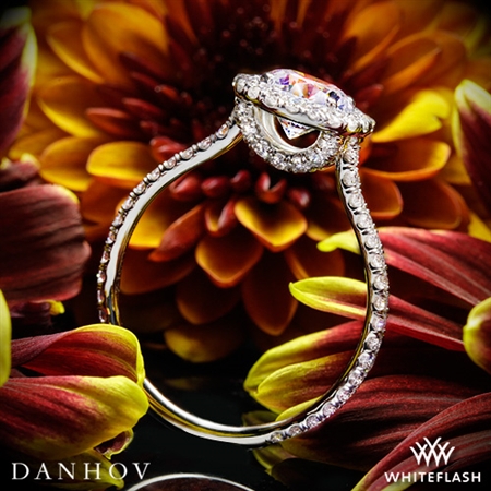 Danhov LE112 Per Lei Halo Diamond Engagement Ring