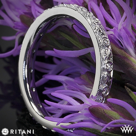 Ritani 33616 Hand-Carved Grecian Diamond Wedding Ring