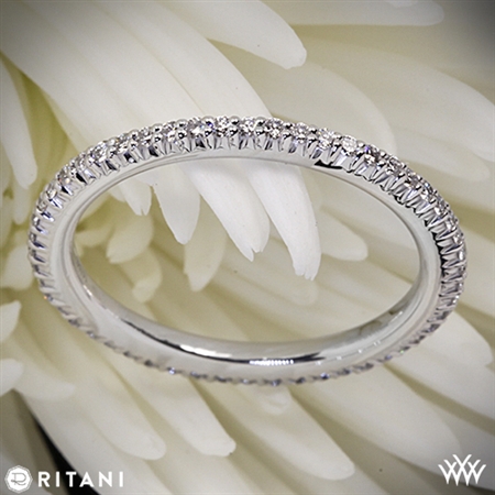 Ritani 33700 Open Micropavé Eternity Diamond Wedding Ring