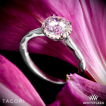 Tacori 49RD65 Sculpted Crescent Solitaire Engagement Ring