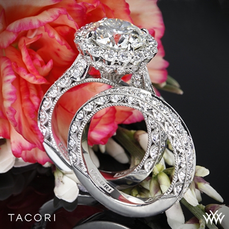 Tacori HT2605RD RoyalT Bloom Diamond Wedding Set